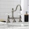 Kingston Brass KS3918PX Restoration Bathroom Bridge Faucet, Brushed Nickel KS3918PX - alternate 3